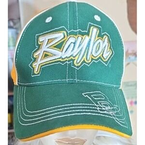 Baylor Bears University Hat NCAA Embroidered Cap Green Yellow